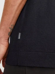 Jack & Jones Poloshirt JJEEMIL KNIT POLO Dunkelblau/Schwarz/Blau