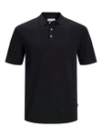 Jack & Jones Poloshirt JJEEMIL KNIT POLO Dunkelblau/Schwarz/Blau