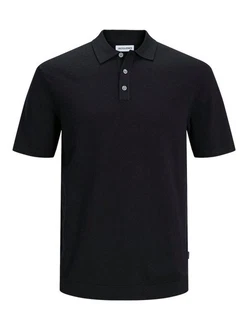 Jack & Jones Poloshirt JJEEMIL KNIT POLO Dunkelblau/Schwarz/Blau