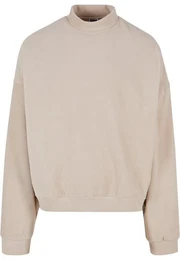 Rundhalspullover Herren Oversized Polar Fleece Crew (1-tlg)