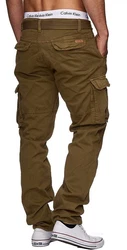 Indicode Cargohose WILLIAM Khaki/Dunkelgrün