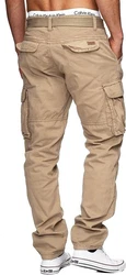 Indicode Cargohose WILLIAM Khaki/Beige/Braun