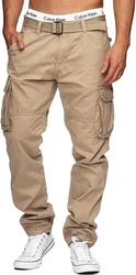 Indicode Cargohose WILLIAM Khaki/Beige/Braun