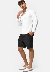 Indicode Chinoshorts Giwgros Gelb/Dunkelblau/Schwarz/Blau