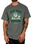 iriedaily T-Shirt Eat Greens Tee Dunkelgrün/Grün