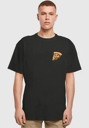 Merchcode T-Shirt Herren Pizza Comic Tee Schwarz/Gelb