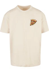 Merchcode T-Shirt Herren Pizza Comic Tee Khaki/Beige