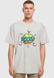 Merchcode T-Shirt Herren POOF Comic Heavy Oversized Tee Grau/Braun/Beige