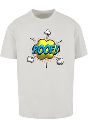 Merchcode T-Shirt Herren POOF Comic Heavy Oversized Tee Grau/Braun/Beige