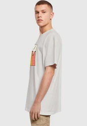 Merchcode T-Shirt Silent Sign Comic Heavy Oversized Tee Weiß/Hellgrau/Silber