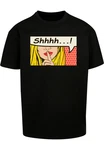 Merchcode T-Shirt Silent Sign Comic Heavy Oversized Tee Schwarz/Braun
