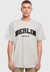Merchcode T-Shirt Berlin Wording - Heavy Oversize Tee Beige/Khaki/Hellblau/Grau/Weiß
