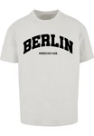 Merchcode T-Shirt Berlin Wording - Heavy Oversize Tee Beige/Khaki/Hellblau/Grau/Weiß