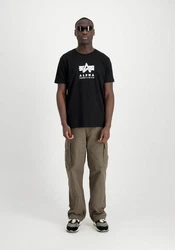 Alpha Industries T-Shirt Grunge Logo Rot/Schwarz/Blau