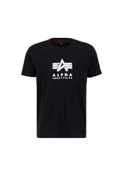 Alpha Industries T-Shirt Grunge Logo Rot/Schwarz/Blau