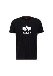 Alpha Industries T-Shirt Grunge Logo Rot/Schwarz/Blau