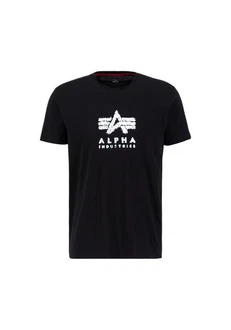 Alpha Industries T-Shirt Grunge Logo Rot/Schwarz/Blau