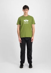 Alpha Industries T-Shirt Grunge Logo Dunkelgrün