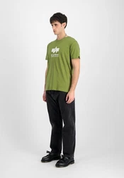 Alpha Industries T-Shirt Grunge Logo Dunkelgrün