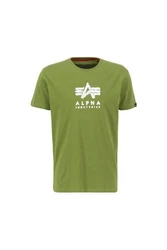 Alpha Industries T-Shirt Grunge Logo Dunkelgrün