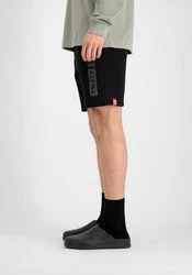 Alpha Industries Shorts Alpha Puff Print Short Schwarz/Dunkelblau