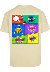 Merchcode T-Shirt Herren Book Comic Heavy Oversized Tee Khaki/Beige