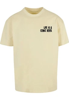 Merchcode T-Shirt Herren Book Comic Heavy Oversized Tee Khaki/Beige