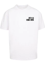 Merchcode T-Shirt Herren Book Comic Heavy Oversized Tee Weiß/Schwarz