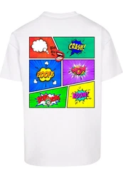 Merchcode T-Shirt Herren Book Comic Heavy Oversized Tee Weiß/Schwarz