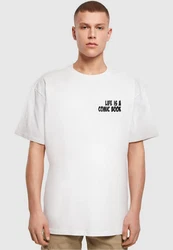 Merchcode T-Shirt Herren Book Comic Heavy Oversized Tee Weiß/Schwarz