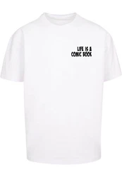Merchcode T-Shirt Herren Book Comic Heavy Oversized Tee Weiß/Schwarz