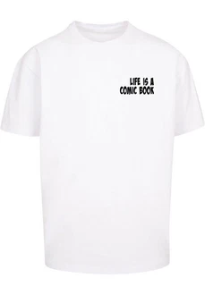 Merchcode T-Shirt Herren Book Comic Heavy Oversized Tee Weiß/Schwarz