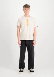 ALPHA INDUSTRIES T-Shirt Beige/Khaki/Weiß/Braun