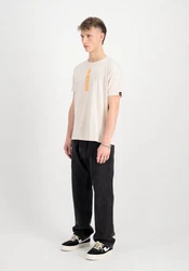 ALPHA INDUSTRIES T-Shirt Beige/Khaki/Weiß/Braun