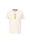 ALPHA INDUSTRIES T-Shirt Beige/Khaki/Weiß/Braun