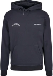 Merchcode Kapuzensweatshirt Merchcode Herren Barely Awake Basic Hoody (1) Dunkelblau/Dunkelgrau/Blau