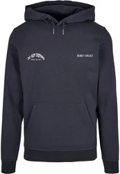 Merchcode Kapuzensweatshirt Merchcode Herren Barely Awake Basic Hoody (1) Dunkelblau/Dunkelgrau/Blau