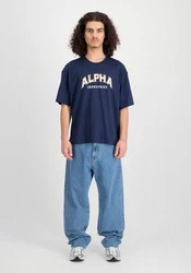 Alpha Industries T-Shirt College T Dunkelblau/Blau