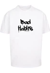 Merchcode T-Shirt Bad Habits Heavy Oversize Tee Weiß/Schwarz/Rosa Merchcode T-Shirt Bad Habits Heavy Oversize Tee Weiß/Schwarz/Rosa