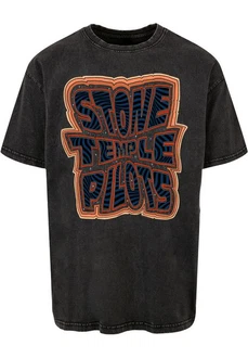Merchcode T-Shirt Herren (1-tlg) Schwarz/Blau/Braun Merchcode T-Shirt Herren (1-tlg) Schwarz/Blau/Braun