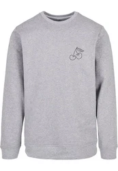 Merchcode Rundhalspullover Cherry Basic Crewneck Kirsch