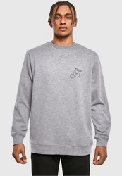 Merchcode Rundhalspullover Cherry Basic Crewneck Kirsch