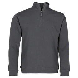 James & Nicholson Sweatshirt Round Neck Zip Sweat 