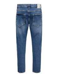 ONLY & SONS Regular-fit Jeans Regular Fit Denim Jeans Hose 5-Pocket Style (7119) Blau