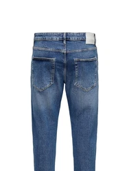 ONLY & SONS Regular-fit Jeans Regular Fit Denim Jeans Hose 5-Pocket Style (7119) Blau