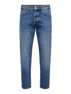 ONLY & SONS Regular-fit Jeans Regular Fit Denim Jeans Hose 5-Pocket Style (7119)
