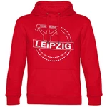 multifanshop Kapuzensweatshirt Leipzig - Meine Fankurve Rot/Dunkelrot