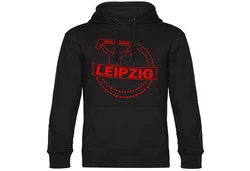 multifanshop Kapuzensweatshirt Leipzig - Meine Fankurve Schwarz/Rot/Grün/Braun/Dunkelrot