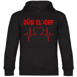 Kapuzensweatshirt Dsseldorf - Herzschlag - Hoodie