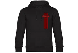 multifanshop Kapuzensweatshirt Düsseldorf Hoodie Schwarz/Rot